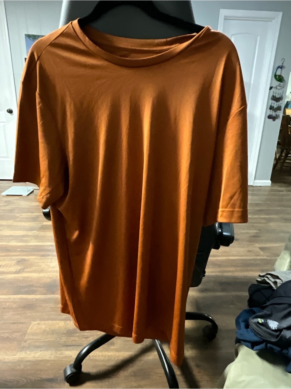 Women's Relaxed Crewneck Top in Rust